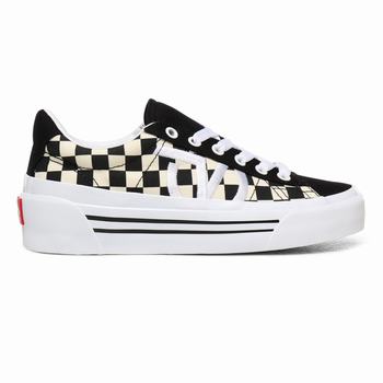 Damske Tenisky Vans Checkerboard Sid NI Biele/Čierne VA76CDXHR